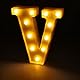 JANDEI - Warmes Licht LED Zahlen und Buchstaben für Dekoration und Atmosphäre, leuchtendes Herz, Nachtlichter, Geburtstage, Hochzeiten, Schaufenster. Sie funktionieren mit AA-Batterien (V)
