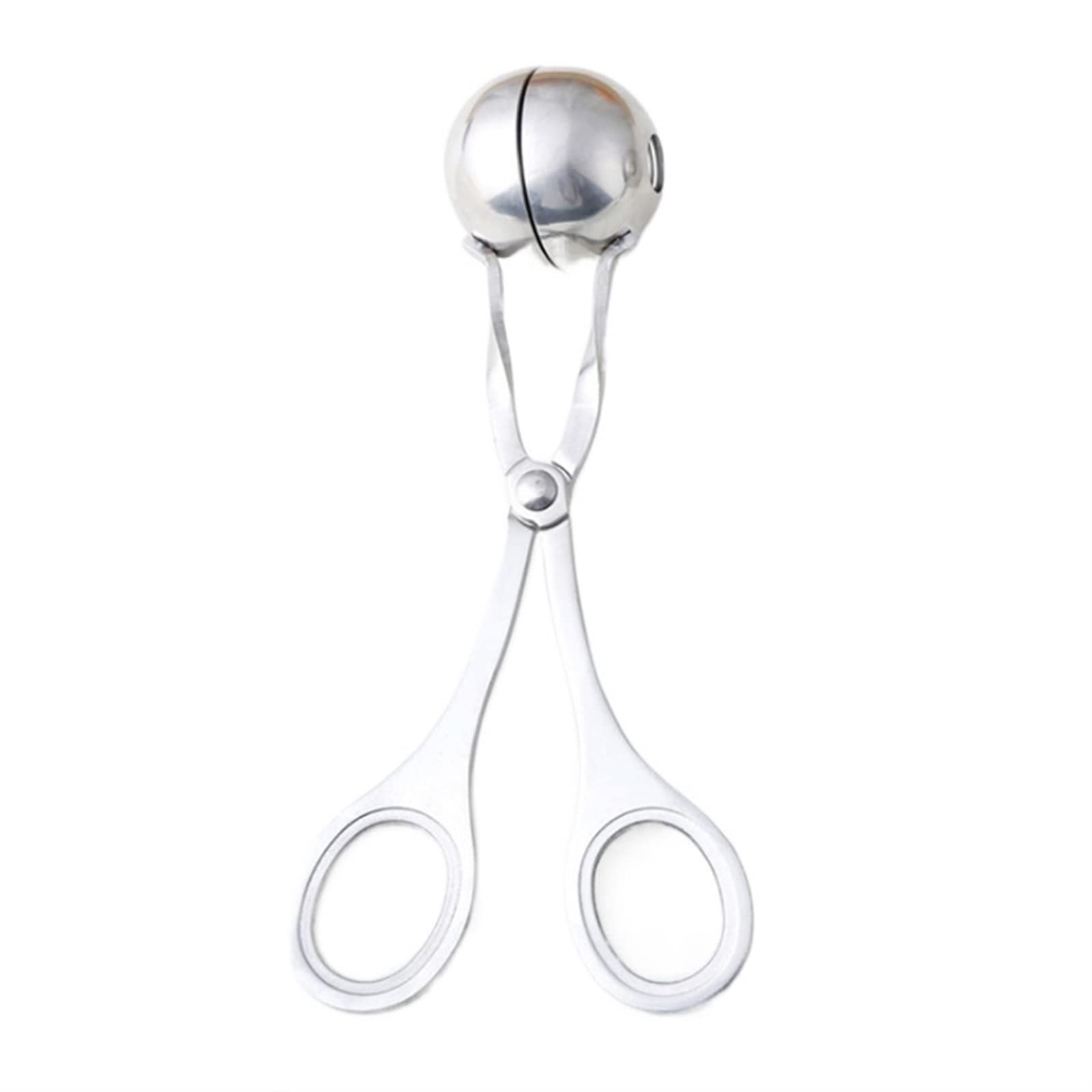 JINGYAN Pince à glaçons Stainless Steel Clamp Cake Popcorn Meat Ball Machine Melon Ball Biscuit Spoon Cake Rice Powder Ice Clamp Kitchen Tools