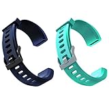 ID115 Plus HR Replacement Watch Bands for Women Men, Adjustable Bands Straps Wristbands Bracelet for ID115 Plus HR, ID115 Plus Activity Tracker, Not for ID115/ID115U (Blue Green)