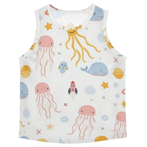 Children Performance Tank Top Quick Dry Boys Workout Sleeveless Shirts Sport Dance Workout Tops Summer Undershirts