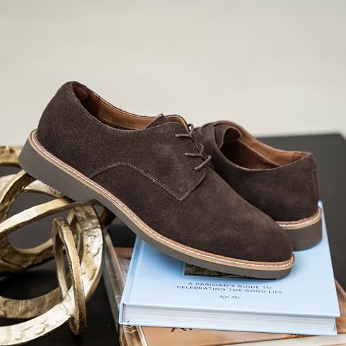 Image of Gunnar and Troy Sentinel Mens Oxford Dress Shoes, Multi-Colors & Sizes | Men's Wingtip Oxford Dress Shoes, Soft Leather Classic Lace-Up Modern Shoes