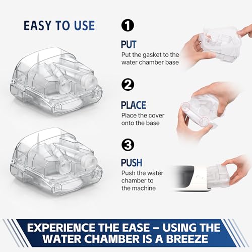 2 Packs Water Chamber for Airsense 11 Humidifier, New Version Cleanable HumidAir Water Tub for S11 Series, 340ml Advanced Humidifier Tub Container, Excellent Seal & Durable CPAP Replacement Supplies