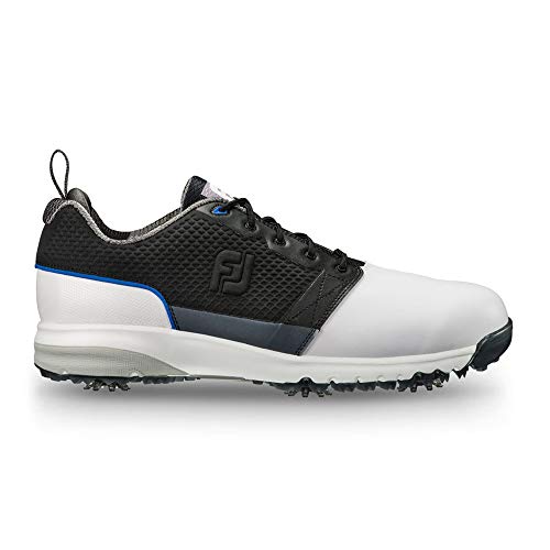 FootJoy Men's ContourFIT-Previous Season Style Golf Shoes White 9 M Black, US