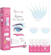 Beauty7 Lot de 24 bandes de cire prédécoupées pour sourcils