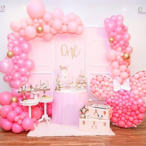 Image of PartyWoo Light Pink Balloons 50pcs Pastel Pale Baby Pink Color 12 Inch