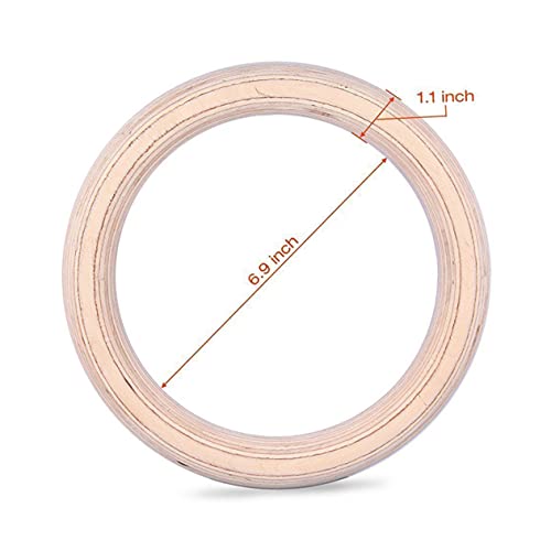 Anillas Gymnastics Fitness en Madera Khaki miniatura 2