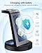 3 in 1 Charging Station for Apple Device, Wireless Charger for iPhone 16e 16 15 14 13 12 11 Pro Max & Apple Watch iwatch- Charging Stand Dock for AirPods