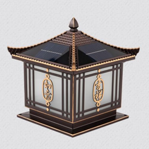 Luminaria de poste para el jardín de la villa con diseño chino colonial