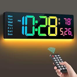 Digital Wall Clock 16″,...