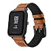 Kartice Compatible Amazfit Bip Band,Huami Amazfit Bip Bands Hybrid Leather Strap Replacement Buckle Strap Wrist Band for Amazfit Bip Smartwatch. (Brown2)