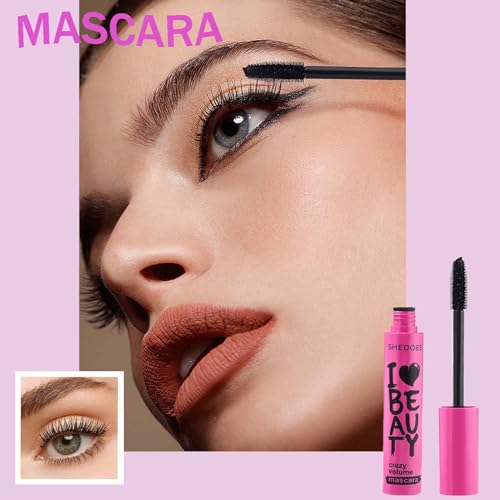 Mascara Black - Telescopic Mascara - Waterproof Smudge Proof Mascara for Women - Tubing Mascara Moisturise & Condition Lashes Natural Eye Makeup - All Day Exquisitely Long Mascara - Image 8