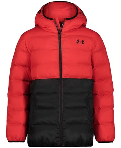 Image of Under Armour Boys Pronto Hooded Puffer Jacket, Lightweight & Water Repellent