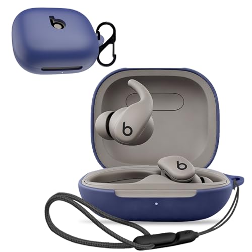 For Beats Powerbeats Fit �p �P�[�X �J�o�[ �yNOUKAJU�z ���C�����X �C���[�z�� �V���R�� �ی�P�[�X �i�J���r�i�t��+�X�g���b�v�t�� �j �����h�~ �L�Y�h�~ �ϏՌ� �����[�d�\ �h�� �h�o (�u���[)