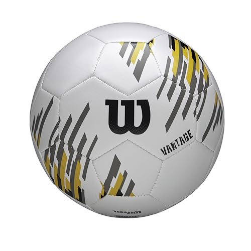 Image of Wilson NCAA Vantage Soccer Ball - Size 4, White/Gold