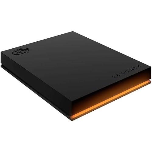 Seagate FireCuda Gaming Hard Drive, 2TB, External Hard Drive HDD, USB 3/2, RGB LED lighting (STKL2000400)