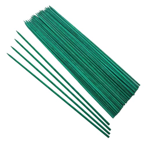 MINAOLULUS 50個 竹製植物支柱 ガーデンサポート用耐久竹棒 園芸支柱 やる性植物の成長補助用