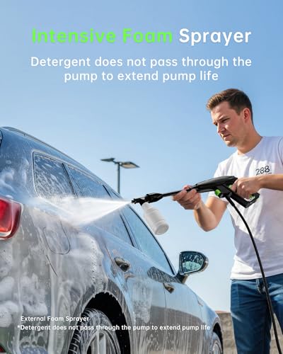 PATOOLIO 4200PSI Electric Pressure Washer with Foam Cannon Holstein