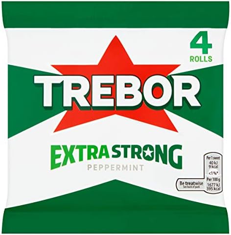 Trebor Extra Strong Roll Trebor Extra Strong Roll Trebor Extra Strong Peppermint Mints Pack