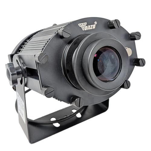Image of TONZO 300W LED Logo Projector Light, 33000 Lumens, 7-100ft Range, 1 Custom Lens, IP67 Waterproof Outdoor GOBO Projector with Remote, Static & Rotating Signage Light for Shop Event Business Storefront