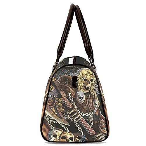 Dark Gothic Duffel Bag – Skull Horror Weekender Tote, Rugged Overnight Travel Luggage, Black Aesthetic Carry-On Duffel for Gothic Fashion Lovers (21 x 9.5 x 11.5 Inches)2