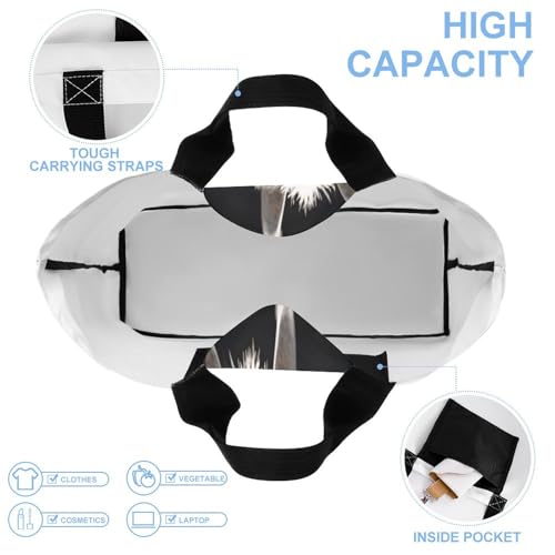 Women's Multi-Functional Shopping Bag，Cute Goat Baby with Mother Printing Messenger Bag Shoulder Bag for Travel, Work, Shopping & Parties with Inner Pocket, Grocery Bag Lightweight & Water-Resistant4