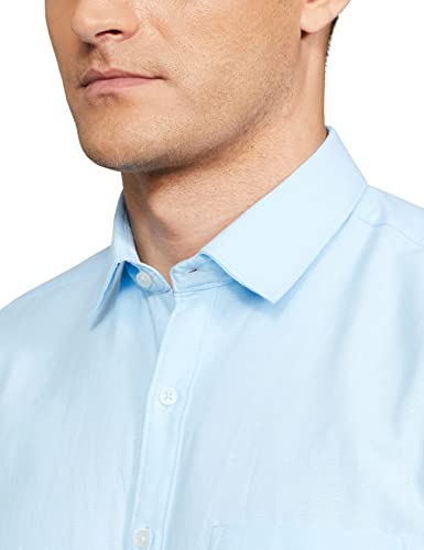 Image of Max Men Cotton Solid Slim Fit Oxford Shirt