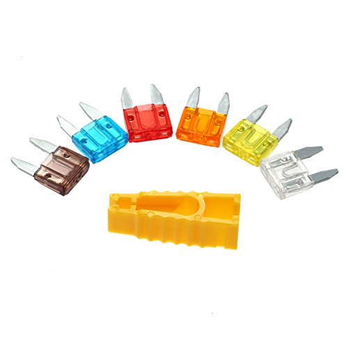 Yorten 120pcs sortimento mini fusível 5A 7.5A 10A 15A 20A 25A 30A Amp Zinco auto lâmina tipo fusível