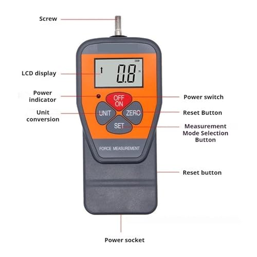 Dynamomètre numérique de haute précision jauge force multifonctionnelle - 5