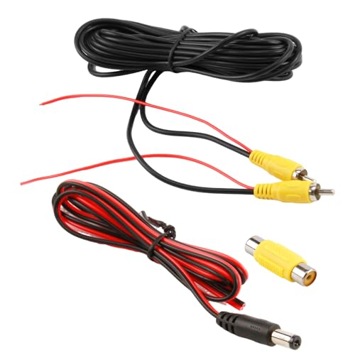 Hemlosk Câble Vidéo RCA de 6m pour Connecter un Moniteur et une Caméra de Recul, Rallonge AV avec Prise Vidéo Connecteur RCA Femelle vers Femelle et Câble...