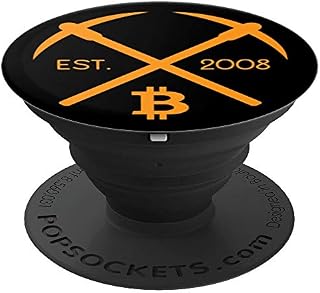 Bitcoin Miner Est. 2008 PopSockets Grip and Stand for Phones and Tablets
