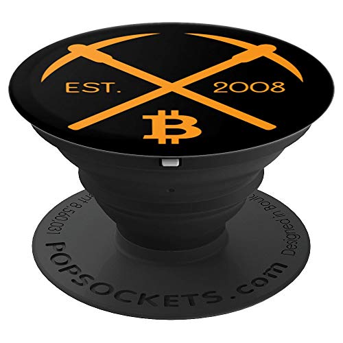 Bitcoin Miner Est. 2008 PopSockets Grip and Stand for Phones and Tablets