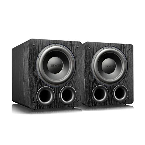 SVS PB-3000 13" Subwoofer with 800W RMS, 2,500W Peak Power, Ported Cabinet - Pair (Premium Black Ash)