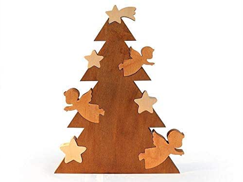 Albero Di Natale In Legno Grande Albero di natale in legno : Amazon.it: Prodotti Handmade