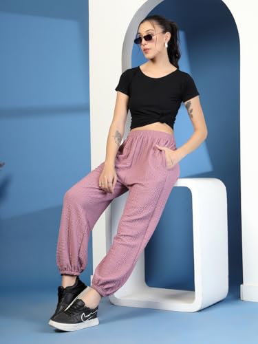 Image of UZARUS Women's Ultra-Soft Baggy Fit /Relaxed Fit Joggers with Side Pockets & Gripped Hem