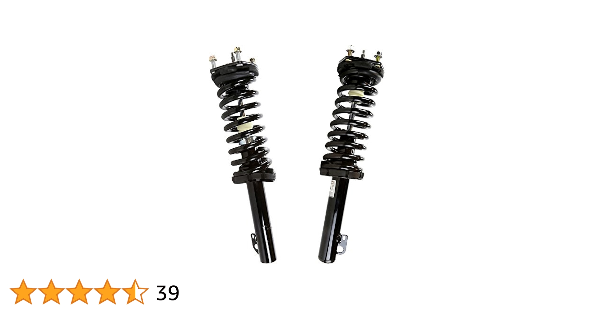 AutoShack Front Complete Strut & Coil Spring Assembly Set