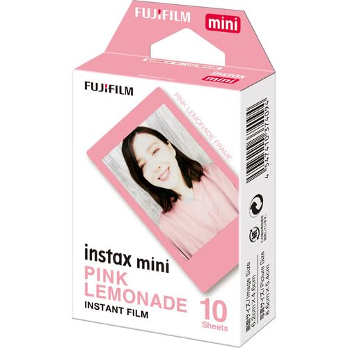 Fujifilm Instax Mini Film Variety Pack – Contact Sheet, Stone Gray, Sprinkles, Rainbow, Pink Lemonade, Mermaid Tail – (10 Sheets) – Compatible with Mini Cameras (Pink Lemonade / 10 Sheets)