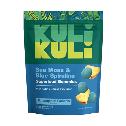 Image of Kuli Kuli Organic Sea Moss & Blue Spirulina Gummies, 60 CT