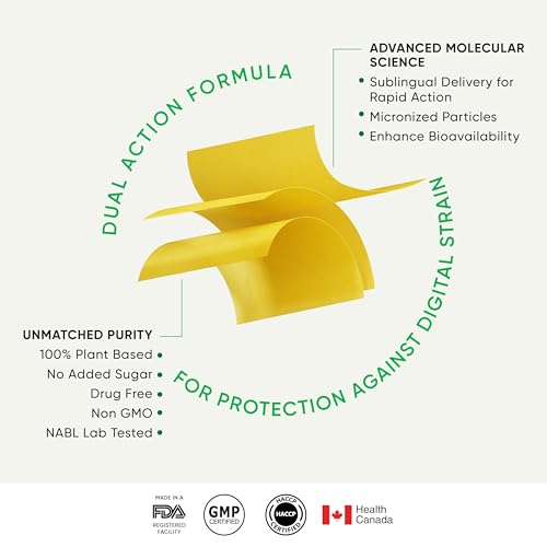 Wellbeing Nutrition Melts Eye Care supplement with Lutein 10mg, Zeaxanthin 2mg, Bilberry, Beetroot | Clinically Proven to Improves Vision, Reduces Digital Strain,Blue Light Damage (30 Oral Strips)