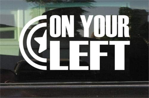 Yilooom Bumper Sticker for Cars, Trucks, Laptops - Captain America ON Your Left 8 INCH