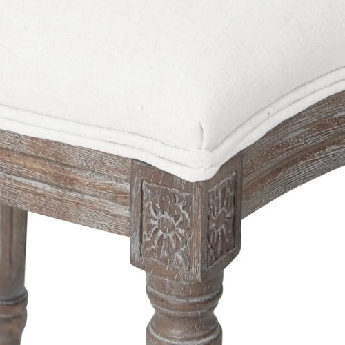 Louis Style Dining Chair, Elegant Fabric Upholstery & Solid Wood Frame, Classic French Design for Dining Room, Living Room, (Set of 2) by Take Me Home Furniture - Used condition - Image 2