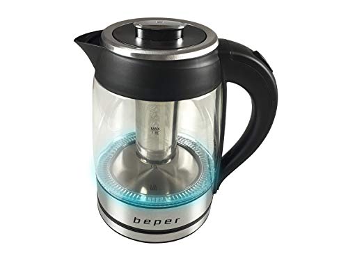 Preisvergleich Produktbild Beper BB.103 Elektrischer Wasserkocher, Schwarz / Glas