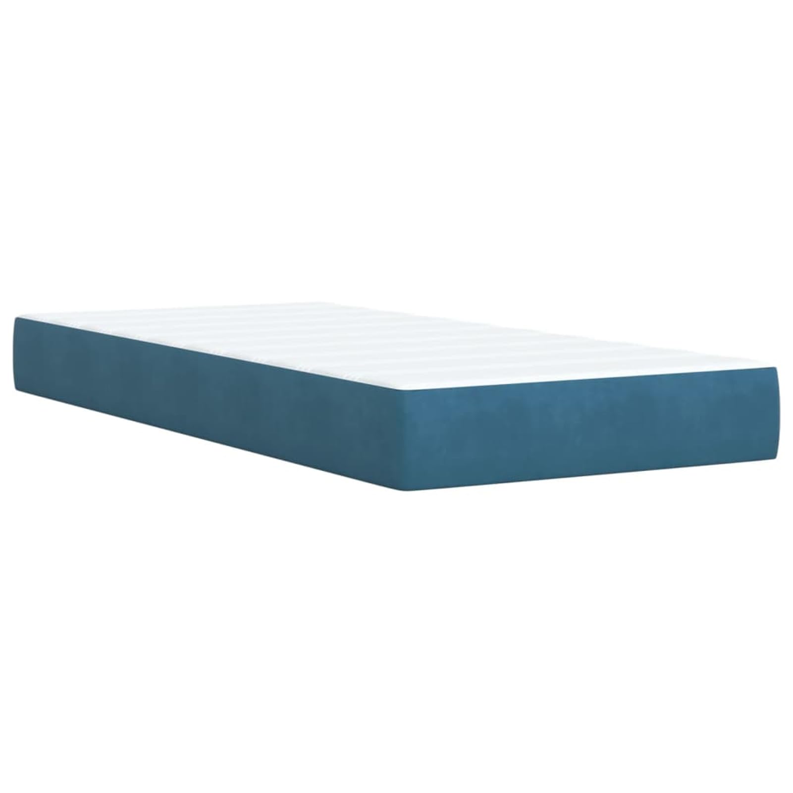 Boxspringbett mit Matratze Dunkelblau 90x190 cm Bett Boxspringbett Bett Mit Matratze Polsterbett Schlafzimmer MöBel Samt - 3286202