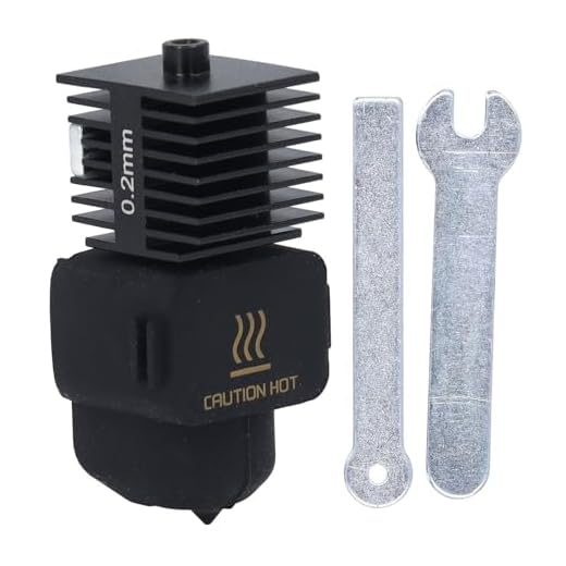 3D-Drucker-Hotend-Kit für Bambu Lab A1 A1 Mini, Upgrade-Heizblock-3D-Druckerteil mit Abnehmbarer 0,2-mm-/0,4-mm-Düse aus Gehärtetem Stahl und Hochtemperaturbeständiger