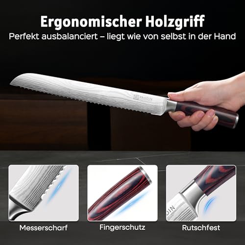 PAUDIN Brotmesser mit Wellenschliff profi 26 cm – Ansicht 3