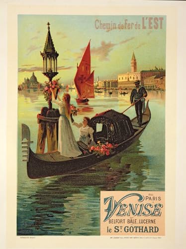 Tableau Reproduction Paris Venise pour sublimer la décoration murale du salon