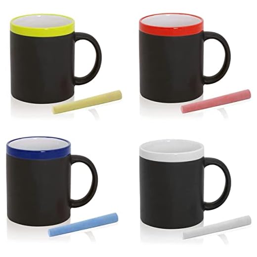 Deliex delicias de Extremadura Lote Tazas Pizarra Cerámica Colores Variados con Tiza para Dibujar Niños, Detalles Infantiles Cumpleaños y Celebraciones (35 ud)