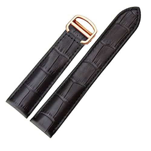 Bracelet de montre en cuir véritable élégant pour Tank Solo chic
