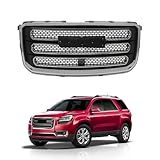 PENSUN Front Bumper Upper Grille Grill Fit For 2013 2014 2015 2016 GMC Acadia,Grill Replace For 22814533 GM1200665(2013-2016)