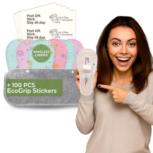 Sin alas – Salvaslips tanga lavables con adhesivo (Tanga, x7)