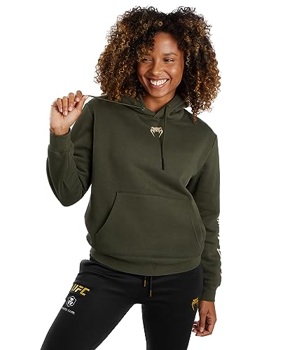 Venum Ufc Adrenaline Women'S Fight Week Pullover Hoodie - Khaki - Xl